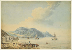 Town and Harbour of Montego Bay, Jamaica by Nicholas Pocock