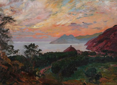 Tropical Coastal View by D. Howard Hitchcock