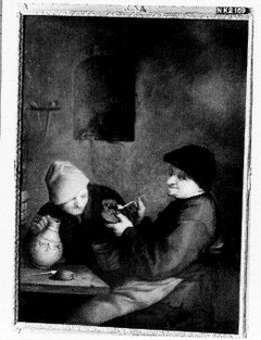 Two smokers by Adriaen van Ostade