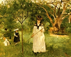 Chasse aux papillons by Berthe Morisot