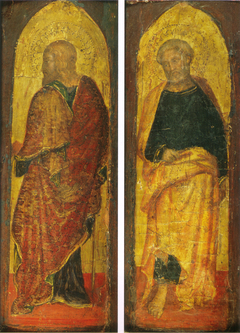 San Giacomo Maggiore e San Pietro, dal polittico Sandei by Gentile da Fabriano