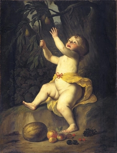 A Child Picking by Gerard van Honthorst