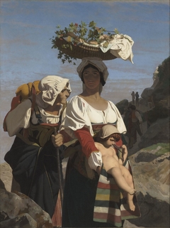 Deux paysannes italiennes et un enfant (Two Italian peasants and a child) by Jean-Léon Gérôme