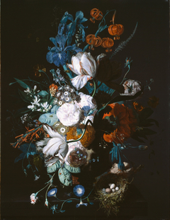 Vase with Flowers by Jan van Huysum