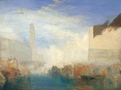 Venice, the Piazzetta with the Ceremony of the Doge Marrying the Sea by J. M. W. Turner