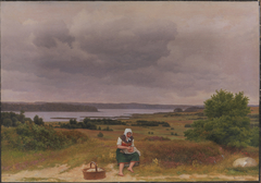 Viev of Lake Fure near Rudersdal, North Sealand by Christoffer Wilhelm Eckersberg