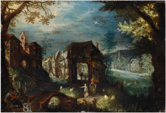 View of a Town by Frederik van Valckenborch