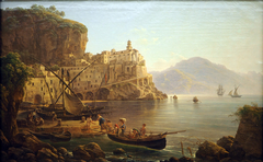 View of Atrani near Amalfi by Josef Rebell