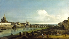 View of Dresden with the Frauenkirche at Left by Bernardo Bellotto