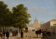 View of the Convento de Los Agustinos Recoletos, Madrid (one of a pair) by Giuseppe Canella