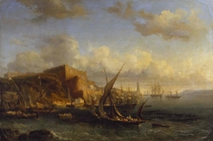 Vue du fort de Mers El-Kébir by Pierre-Émile Berthélemy