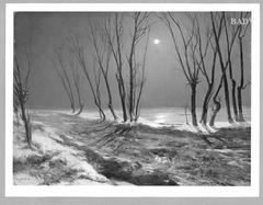 Winter- Landscape by Carl Blechen