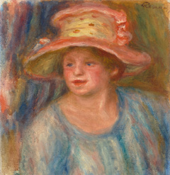 Woman with a Hat by Auguste Renoir