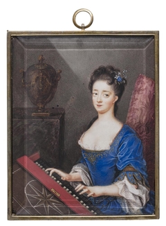 Young Lady at a clavier by Gustaf von Mardefeld