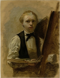 Zelfportret voor de ezel by Albert Neuhuys