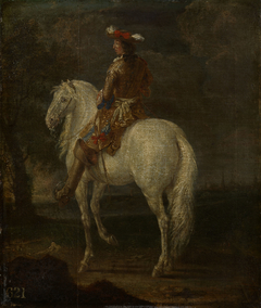 A Cavalier on Horseback by Adam Frans van der Meulen