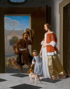 A Fishmonger at the Door by Jacob Ochtervelt