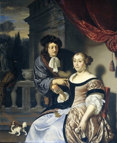 A gentleman and a lady by Frans van Mieris the Elder