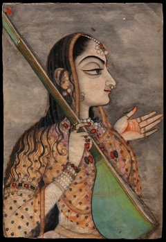 A lady singing by Bhavanidas