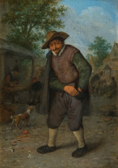 A Man feeling his Purse (Touch) by Adriaen van Ostade