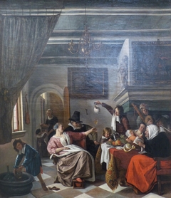 A Merry Family Feast by Jan Steen