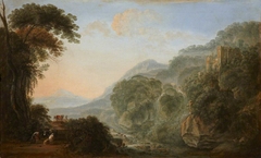 A Rocky River Landscape by Gillis Neyts