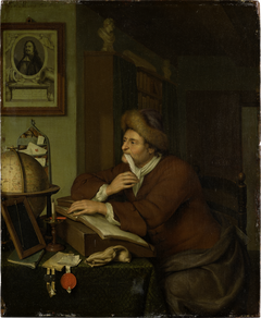 A Scholar at his Desk by Frans van Mieris the Younger