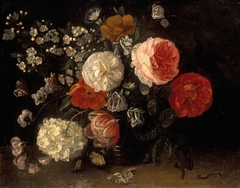 A vase of flowers by Jan van Kessel the Elder