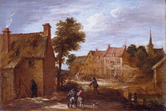 A Village Street by David Teniers the Younger