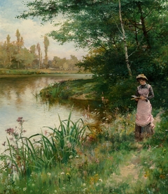 A Walk by the River by Alfred Augustus Glendening