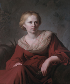 A Young Woman in Arcadian Costume by Reyer van Blommendael