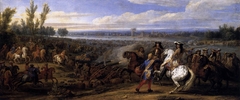 Adam Frans van der Meulen - Crossing of the Rhine on 12 June 1672 by Adam Frans van der Meulen