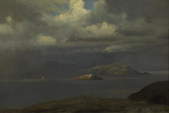 Alcatraz, San Francisco Bay by Albert Bierstadt