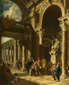 Alexander the Great Cutting the Gordian Knot by Giovanni Paolo Panini