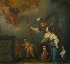 Allegorical Self-portrait wearing Orphan uniform by Juriaen Pool