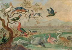 Ansichten aus den vier Weltteilen mit Szenen von Tieren: Peking by Ferdinand van Kessel