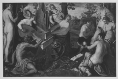 Apollo und die Musen by Domenico Tintoretto