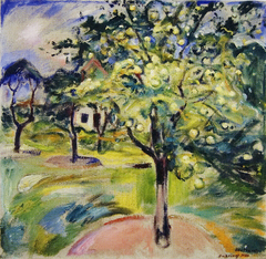 Apple Tree in the Garden at Ekely by Edvard Munch