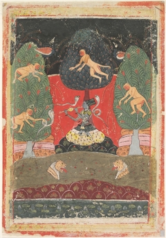 Asavari Ragini, illustration from a Ragamala (Garland of Melodies) Series by anonymous painter