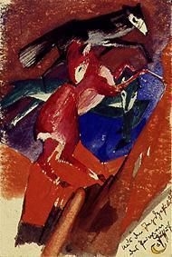 Aus den Jagdgefilden des Prinzen Jussuff by Franz Marc