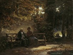 Ausruhende Spaziergänger by Carl Spitzweg