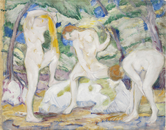 Badende Frauen by Franz Marc