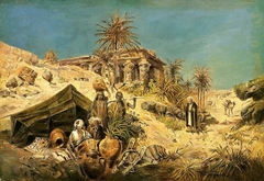 Bedouin Camp by Alexander von Wagner