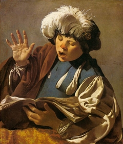 Boy Singing by Hendrick ter Brugghen