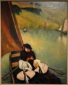 Breton Women in a Ferry Boat by Émile Bernard