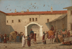 Caravanserai at Mylasa in Asia Minor by Richard Dadd