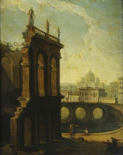 Castel Sant'Angelo, Rome by Joseph Vernet