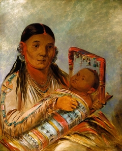 Chée-ah-ká-tchée, Wife of Nót-to-way by George Catlin