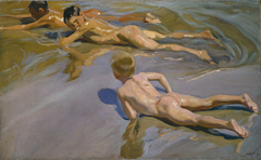 Chicos en la playa by Joaquin Sorolla y Bastida