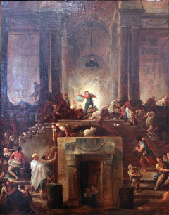 Christ Driving the Money Changers out of the Temple by Hubert Robert